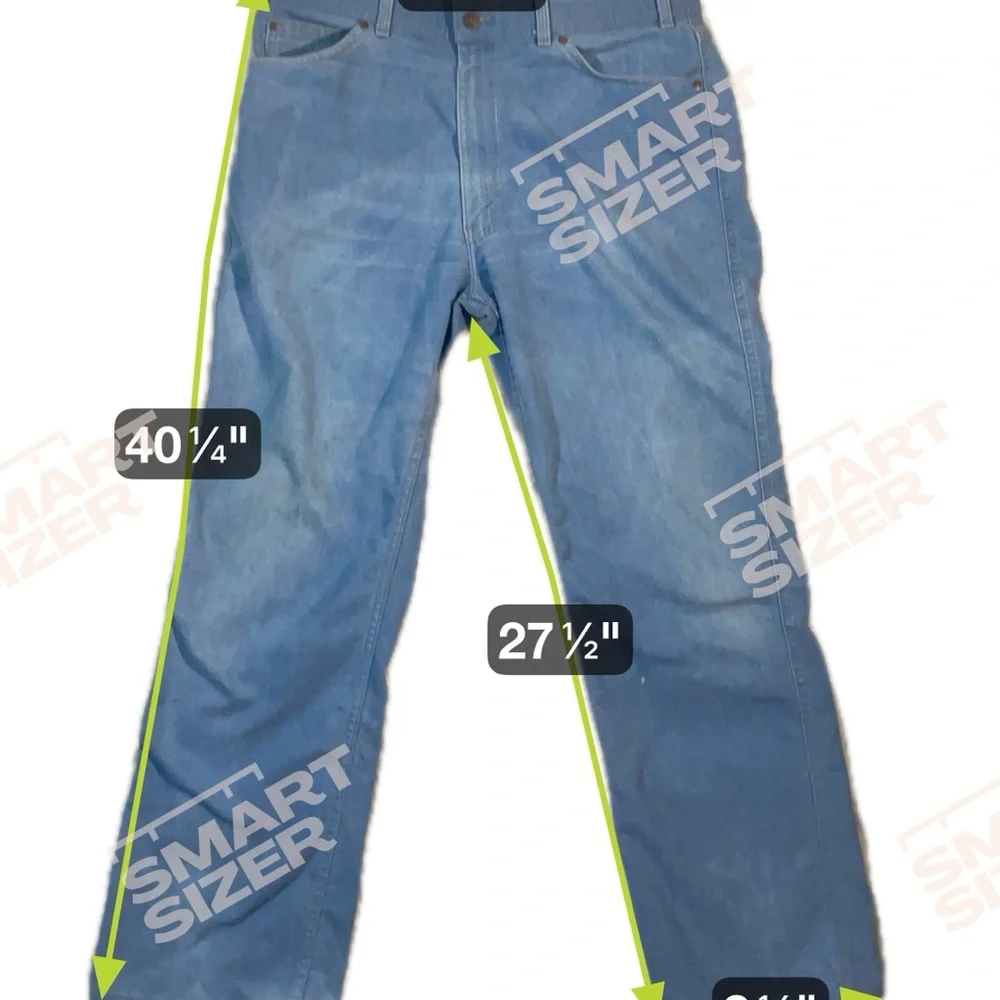 W38 L29 Vintage Levi's Orange Tag Light Blue Denim Jeans Made‎ USA